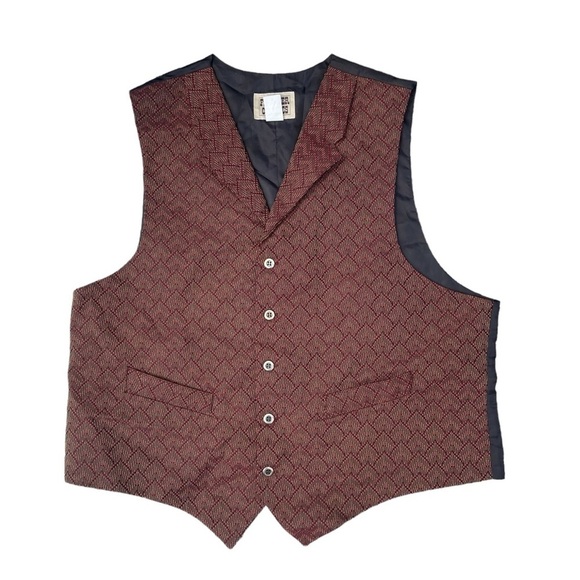 Vintage Frontier Classic Men’s Maroon Vest - Picture 1 of 6